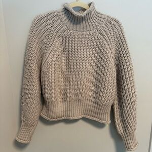 H&M Cream Knit Turtleneck Sweater